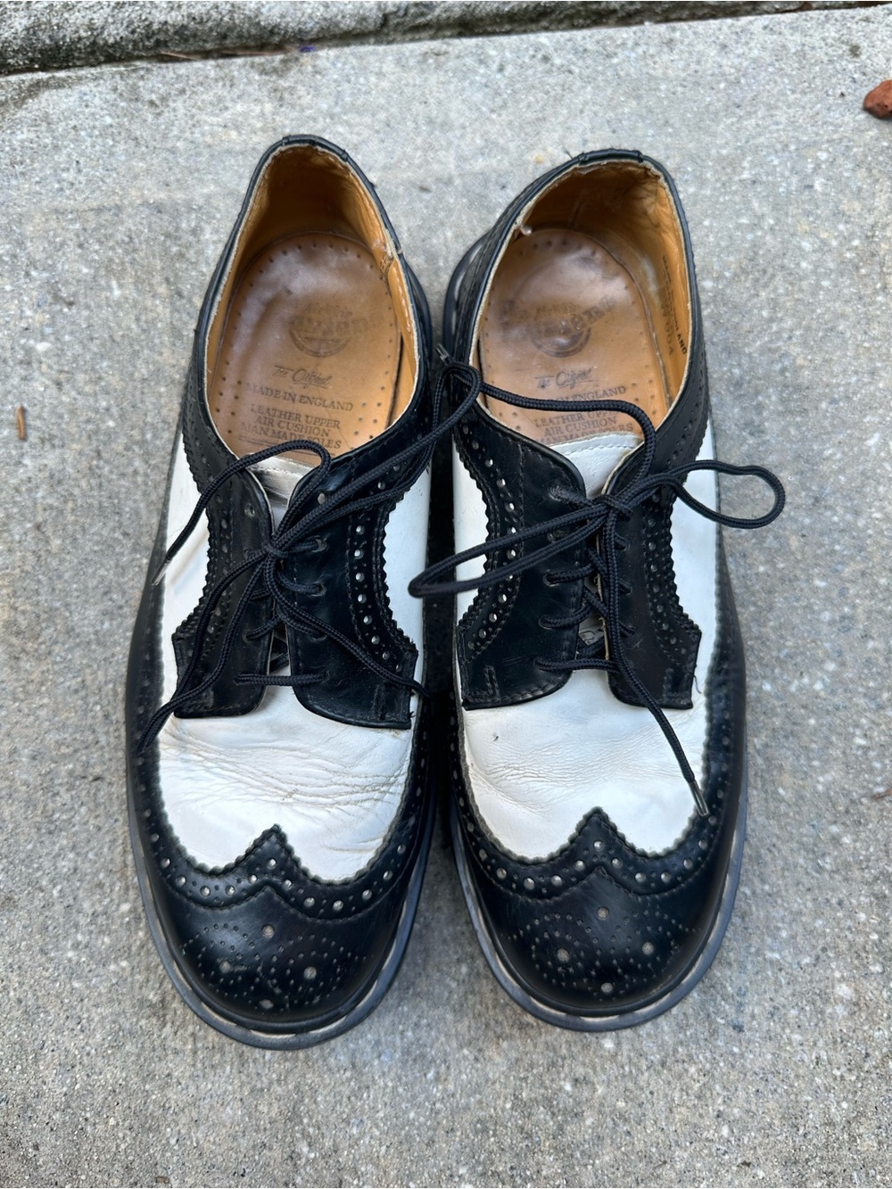Vintage Dr Martens 3989 Bex wingtip brogues oxfords leather shoes
